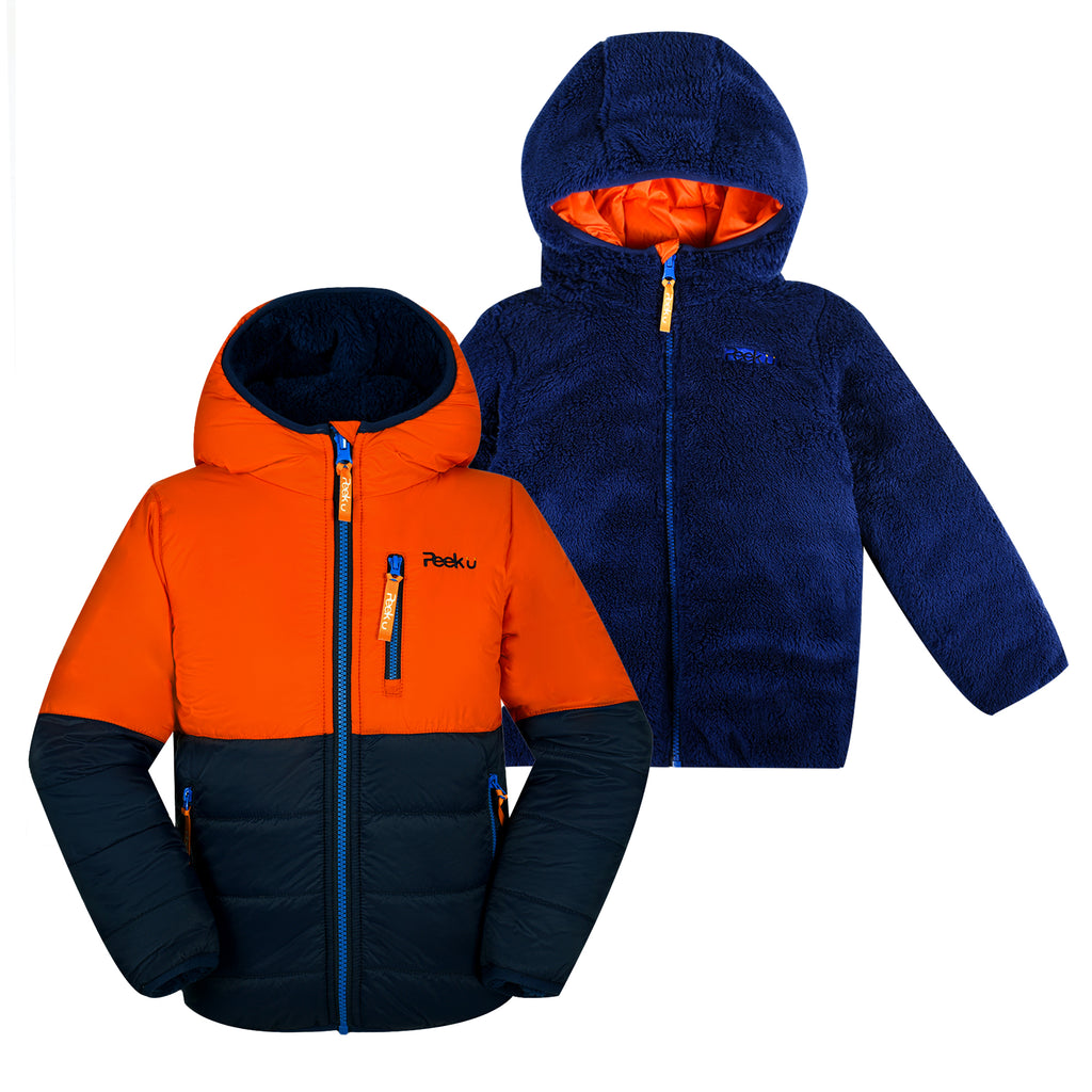 WOLF - Boys' Reversible Sherpa Jacket