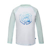 POSEIDON - Rashguard für Jungen – White Indigo