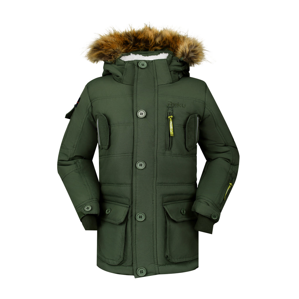 WEST - Boys' Winter Jacket – Olive
