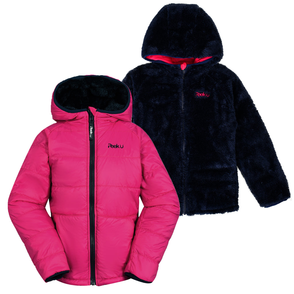 CLOVER - Girls' Reversible Sherpa Jacket