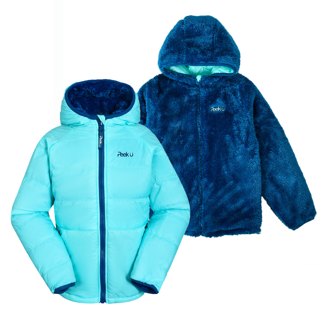 CLOVER - Girls' Reversible Sherpa Jacket