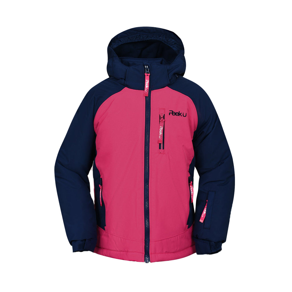 LITZY - Girls' Winter Jacket – Lt Navy Raspberry
